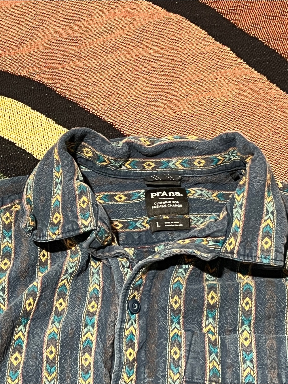 Prana Mantra Heritage Shirts (Lot of 2) size large (fits closer to medium/large)